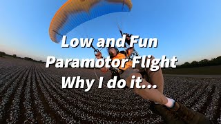 Fun amp Low Paramotor Flight [upl. by Atalee]