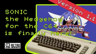 SONIC the Hedgehog for the C64 is HERE  NEW VERSION 11  How to run it on the C64 MiniMaxi [upl. by Hsetim]