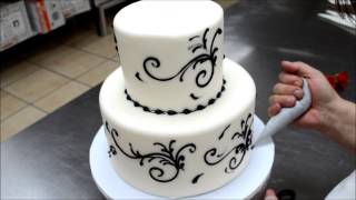 Easy To Make Wedding Cake  5 Min Simple Beautiful Wedding Cake [upl. by Colfin]