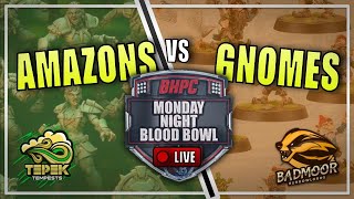 🔴AMAZONS vs GNOMES  LIVE Blood Bowl BONEHEAD CHAMPIONSHIP  Monday Night Blood Bowl [upl. by Ydnirb]