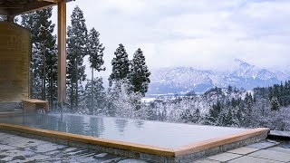 Staying at Hidden Onsen Ryokan in Japans Snow Village  Satoyamajujo Niigata [upl. by Enairda]