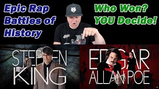 Stephen King vs Edgar Allan Poe  Epic Rap Battles of History  A History Teacher Reacts [upl. by Gasper]