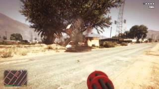 GTA V Minigun Homing Launcher amp Railgun Rampage [upl. by Ruprecht]