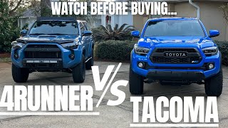 Should You Buy A Tacoma Or 4Runner  Owners Opinion After 1 Year [upl. by Selassie]