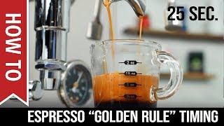 How To Espresso Shots  When to Start Timing [upl. by Orlantha]