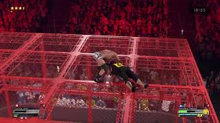 CACTUS JACK VS RODERICK STRONG HELL IN A CELL IRONMAN [upl. by Manny]