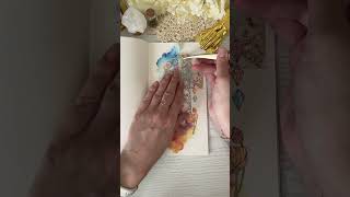 ASMR Journal with me  Orange and Blue Journal Spread scrapbooking aestheticjournal journaling [upl. by Llednar119]