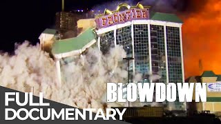 Vegas Casino Frontier Hotel  Building Demolition  BlowDown  S01 E02 Free Documentary [upl. by Ayrotal]