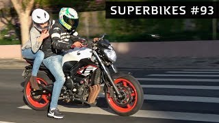 SUPERBIKES 93  XJ6 HORNET NO GRAU S1000RR E  MOTOS ESPORTIVAS [upl. by Sokil716]