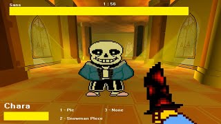 3d sans fight quotno hitquot and gaster Undertale fan game quotbetter qualityquot [upl. by Ainirtak37]