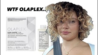 OH NO New OLAPLEX Bond Shaper Curl Rebuilding Treatment GONE WRONG salon nightmare [upl. by Tsai]