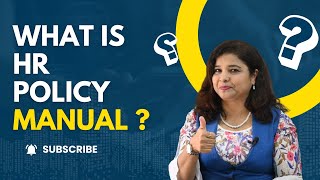 What is HR Policy Manual  How to make HR policies  Nayalakshya HR Management [upl. by Annalla]