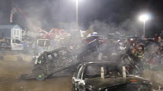 Pro Stock Full Size Demo Derby Chaos in the Valley 92422 [upl. by Bonine]