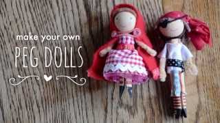 Make your own peg dolls [upl. by Atrebor390]