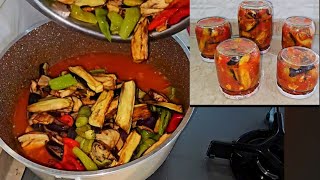 👉 YAZIN BOL BOL YAPIN KIŞIN YİYİN 👉PATLICAN KIZARTMASI KONSERVESİ food keşfet recipe [upl. by Novaat114]