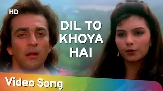 Dil To Khoya Hai  Sanjay Dutt  Somy Ali  Andolan  Bollywood Songs  Alka Yagnik  Kumar Sanu [upl. by Sefton99]