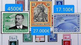 Deutsches Reich teuerste Briefmarken Deutschland seltenste Briefmarken Wert und Katalognummer [upl. by Waldon]