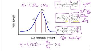 12 Average Molecular Weights amp Dispersity Polydispersity Index [upl. by Hurlee346]