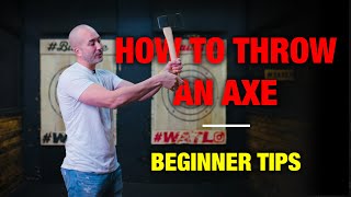 How to Throw An Axe  TIPS FOR BEGINNERS [upl. by Harim]