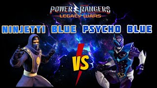 Power Rangers Legacy Wars Ninjetti Blue vs Psycho Blue [upl. by Junia]