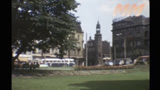 Bydgoszcz Poland 1973 old cine film 345 [upl. by Filberte]