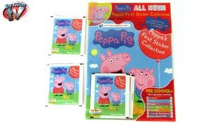 Peppa Pig First Sticker Collection Album Review amp Pack Opening Panini [upl. by Nuncia]