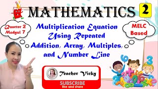 Multiplication Equation Using Repeated Addition Array Multiples and Number Line [upl. by Tenaj]