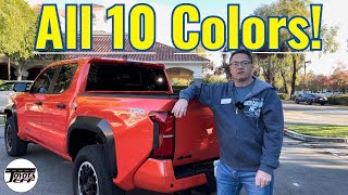 All 2024 Toyota Tacoma Colors  See All 10 in Action [upl. by Kristan403]