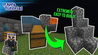 Easy Cobblestone Generator Tutorial  120 Minecraft Bedrock amp Java edition [upl. by Drusilla]