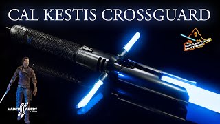 Jedi Survivor Cal Kestis Crossguard Lightsaber From Vaders Sabers [upl. by Eitsyrk817]