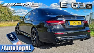 2022 MercedesAMG E63 S REVIEW on AUTOBAHN NO SPEED LIMIT by AutoTopNL [upl. by Yartnoed]