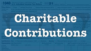 Deducting Charitable Contributions [upl. by Ballard]