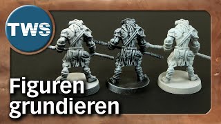 Tutorial Miniaturen schnell amp einfach grundieren Figuren bemalen Tabletop BrettspielFigurenTWS [upl. by Grissom]