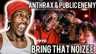 FIRST TIME HEARING Anthrax Public Enemy  Bring Tha Noize Official Music Video REACTION [upl. by Nahtannoj915]