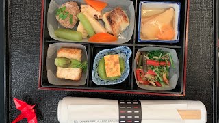 Japan Airlines 7879 Premium Economy Boston to Tokyo JL7 flight review 41 [upl. by Odrahcir]