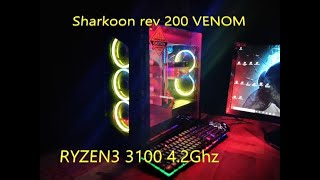 Ryzen3 3100 Sharkoon Rev200  ASUS TUF B450 Plus Gaming  RX570 4gb PRESENTATIONRGBJEUX [upl. by Ashton]