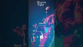 Flavour  Berna Lyrics lyricstrybe afrobeats [upl. by Merrili613]