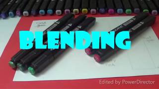 How to blend with Touch Five markers The DIY Kingdom [upl. by Aneis]