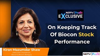 Kiran Mazumdar Shaw On Tracking Biocons Stock Performance  NDTV Profit [upl. by Ayahsal]