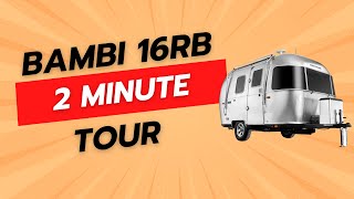 2Minute Airstream Walkthrough  Bambi 16RB [upl. by Dart]