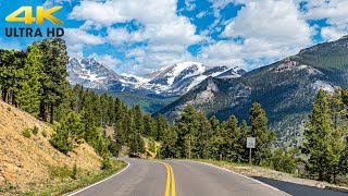 Rocky Mountain National Park 4K  Estes Park to Grand Lake  Trail Ridge Road Complete Scenic Drive [upl. by Kilbride751]