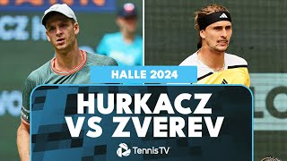 Hubert Hurkacz vs Alexander Zverev Match Highlights  Halle 2024 SemiFinal [upl. by Killarney140]