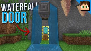 🦅 Minecraft Bedrock 120  EASY 1x2 FLUSH PISTON DOOR TUTORIAL [upl. by Gimpel]