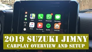 2019 Suzuki Jimny CarPlay Overview and Setup [upl. by Shivers]