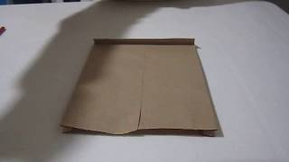 como hacer bolsa de papel kraft en 5 minutos [upl. by Heigl]