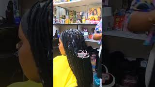 How i did my client faux locs ☺️ braidhairstylesforblackwomen hairstyles fauxlocshairstyles [upl. by Sadnac]