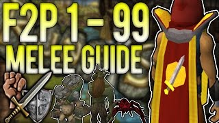 RuneScape 3 FASTEST 1  99 Melee Combat Guide F2P Latest  Up to 150K XPHR [upl. by Nitsirc]