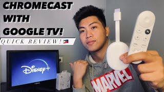 Chromecast with Google TV Tagalog Quick Review 2023  May Disney Plus na [upl. by Ellynn]