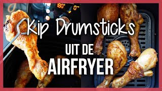 Kip Drumsticks uit de Airfryer rauw en voorgebakken [upl. by Anaeda]