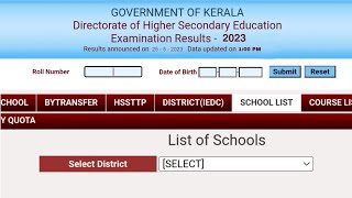 SCHOOL WISE RESULT PLUS TWO 2024 HOW TO GET SCHOOL CODE KERALA HIGHER SECONDARY EXAMINATION RESULTS [upl. by Berg244]